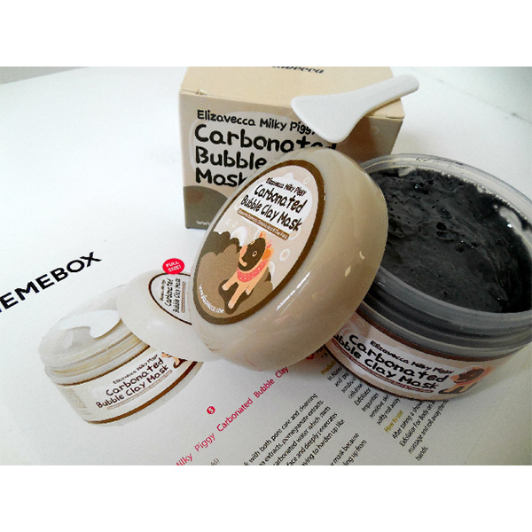 Пузырьковая маска для лица Elizavecca Milky Piggy Carbonated Bubble Clay Mask - фото 3
