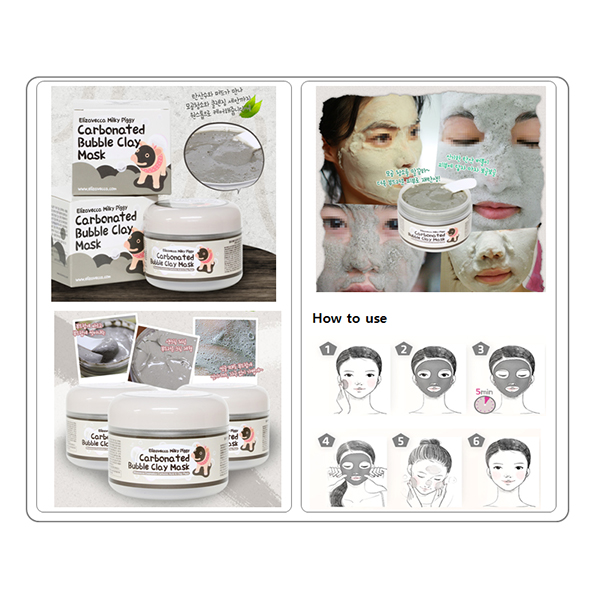 Пузырьковая маска для лица Elizavecca Milky Piggy Carbonated Bubble Clay Mask - фото 6