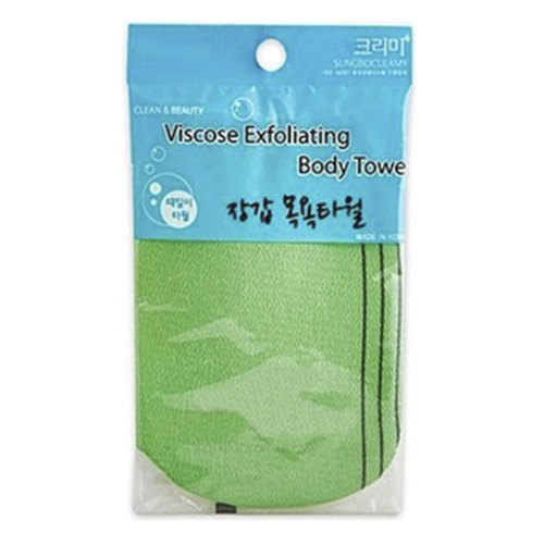 Мочалка-варежка для душа Viscose Glove Bath (зел) Sungbo Cleamy Viscose Glove Bath Towel