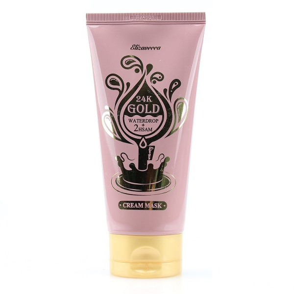 Крем-маска для лица с 24-каратным золотом Elizavecca 24k Gold Cream Mask