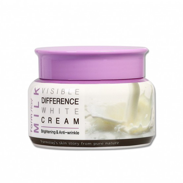 Увлажняющий крем для лица с экстрактом молока FarmStay Visible Difference Milk White Cream