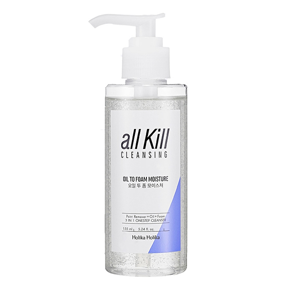 Очищающее масло-пенка, 155мл Holika Holika All Kill Cleanser Oil To Foam Moisture
