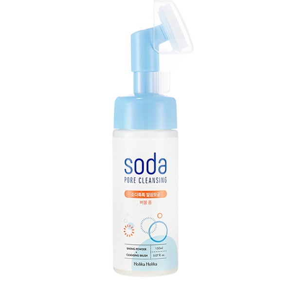Воздушная пенка для умывания с щеточкой Holika Holika Soda Tok Tok Clean Pore Bubble Foam