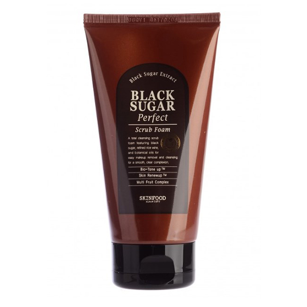Пенка-скраб с чёрным сахаром&nbsp; SkinFood Black Sugar Perfect Scrub Foam