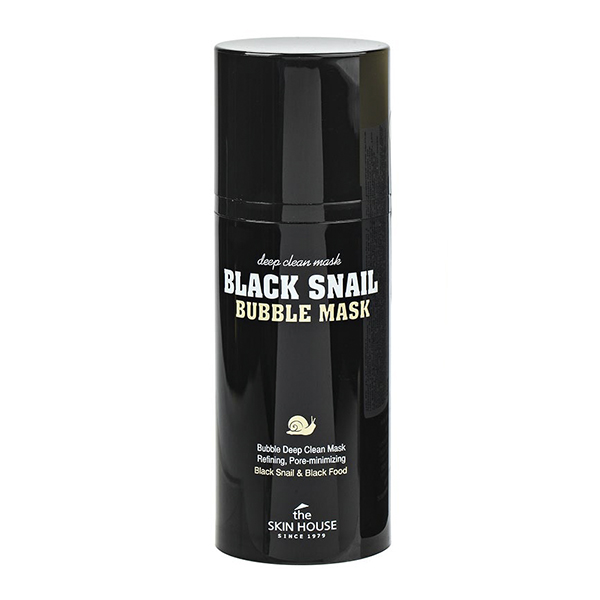 Очищающая кислородная маска с черной улиткой The Skin House Black Snail Bubble Mask