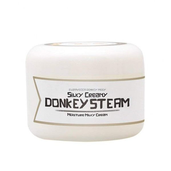 Паровой увлажняющий крем с молоком ослицы Elizavecca Silky Creamy Donkey Steam Moisture Milky