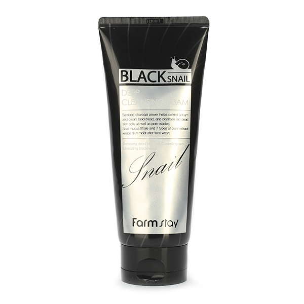 Пенка для лица с муцином чёрной улитки FarmStay Black Snail Deep Cleansing Foam