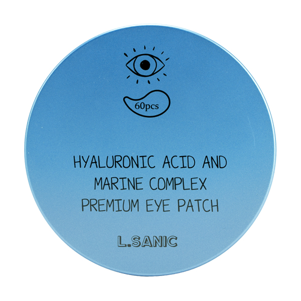 Патчи для глаз с гиалуроновой кислотой и экстрактами водорослей L.Sanic Hyaluronic Acid And Marine Complex Premium Eye Patch
