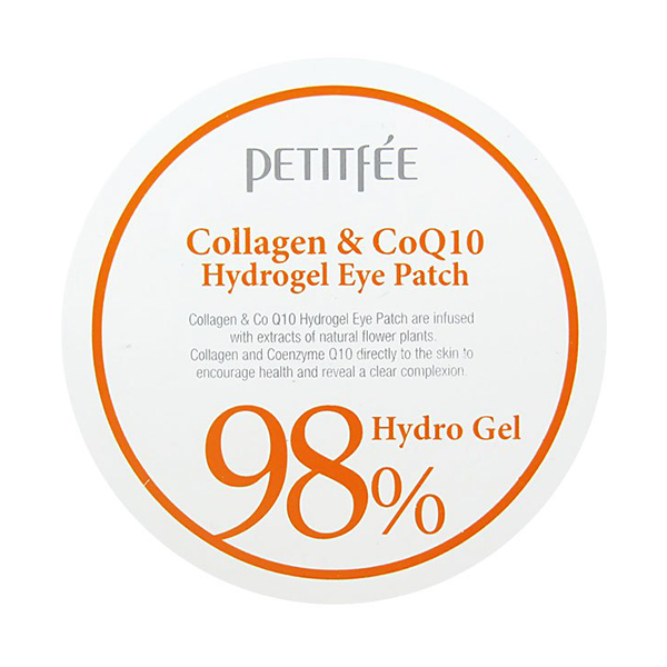 Патчи для глаз с коллагеном и коэнзимом Petitfee Collagen & Q10 Hydrogel Eye Patch