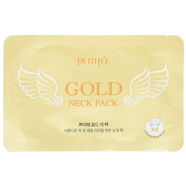 Локальный патч для шеи  Petitfee Hydrogel Angel Wings Gold Neck Pack