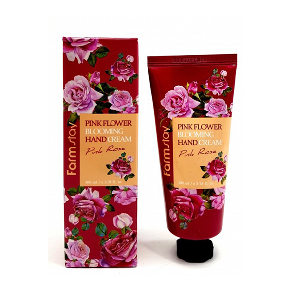 Крем для рук, 100 мл Farmstay Pink Flower Blooming Hand Cream Pink Rose