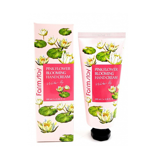 Крем для рук, 100 мл FarmStay Pink Flower Blooming Hand Cream Water Lily