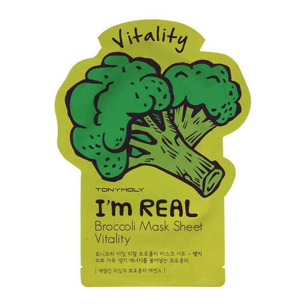 Тканевая маска с брокколи&nbsp; Tony Moly I'm Real Broccoli Mask Sheet