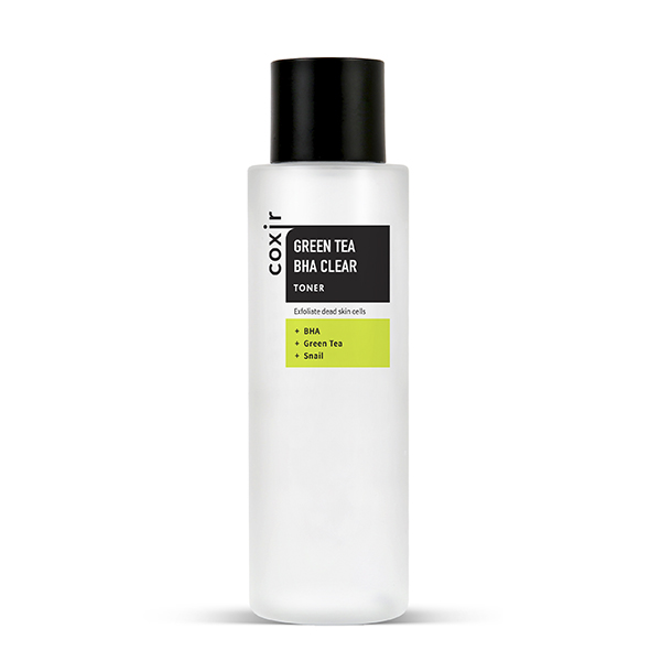 Балансирующий тонер с BHA-кислотами и зелёным чаем Coxir Green Tea BHA Clear Toner