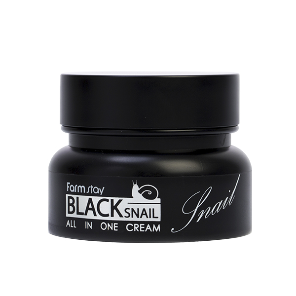 Восстанавливающий крем для лица с муцином улитки  FarmStay Black Snail All in One Cream