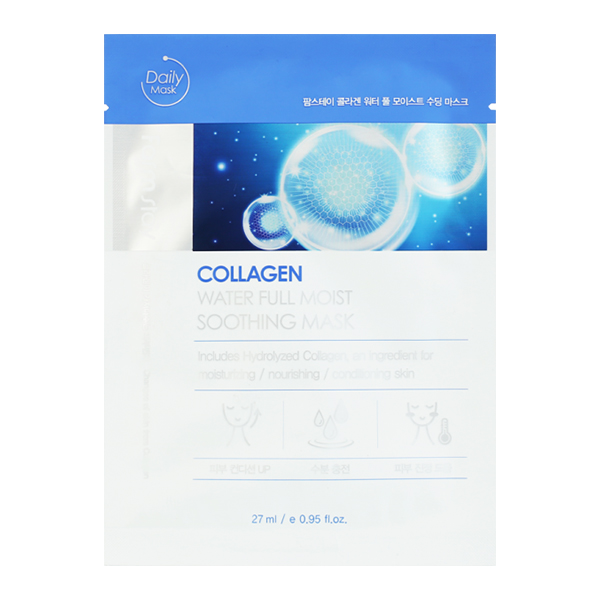 Успокаивающая тканевая коллагеновая маска FarmStay Collagen Water Full Moist Soothing Mask