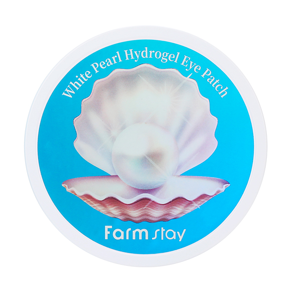 Увлажняющие патчи для глаз с экстрактами водорослей  FarmStay White Pearl Hydrogel Eye Patch