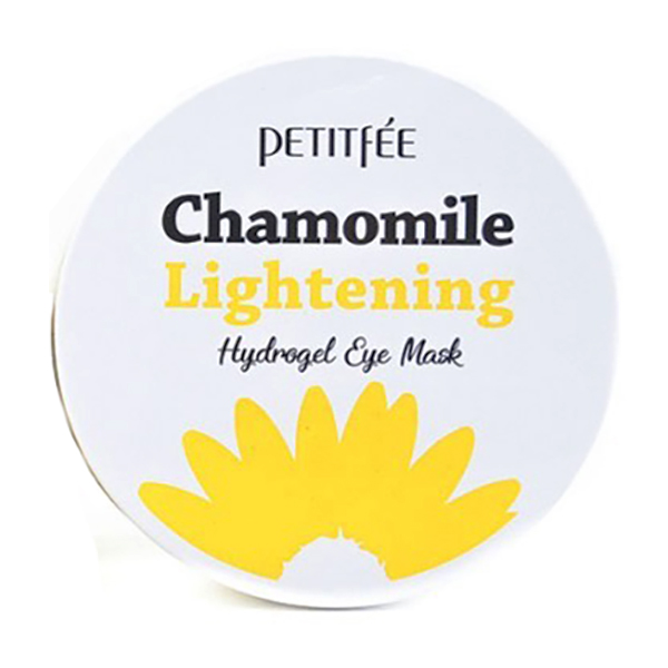 Осветляющие патчи для глаз с ромашкой  Petitfee Chamomile Lightening Hydrogel Eye Mask Patch