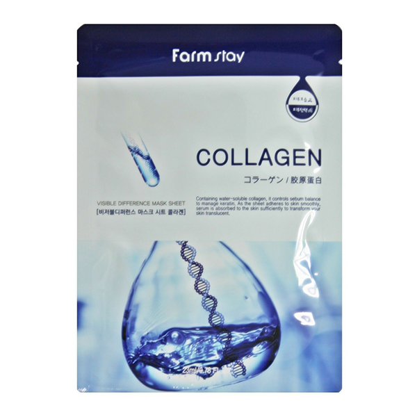 Тканевая маска для лица с коллагеном FarmStay Visible Difference Mask Sheet Collagen