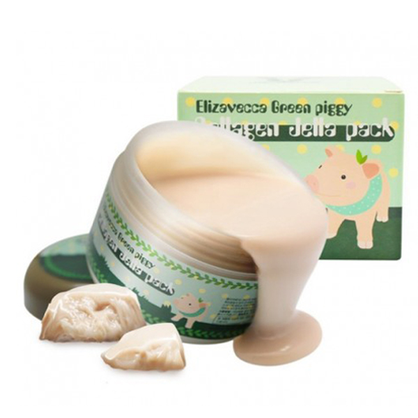 Ночная маска для лица с коллагеном 
Elizavecca Green Piggy Collagen Jella Pack