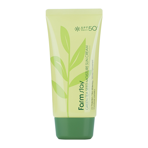 Солнцезащитный крем с зелёным чаем&nbsp; FarmStay Green Tea Seed Moisture Sun Cream SPF50/PA+++