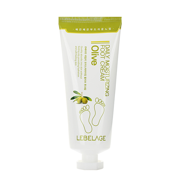 Оливковый крем для ног  Lebelage Daily Moisturizing Olive Foot Cream