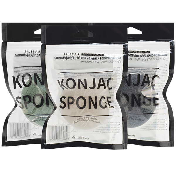 Натуральный конняку спонж  SILSTAR Professional Konjac Sponge