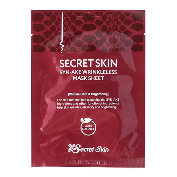 Тканевая маска с пептидом Syn-Ake Secret Skin Syn-Ake Wrinkleless Mask Sheet