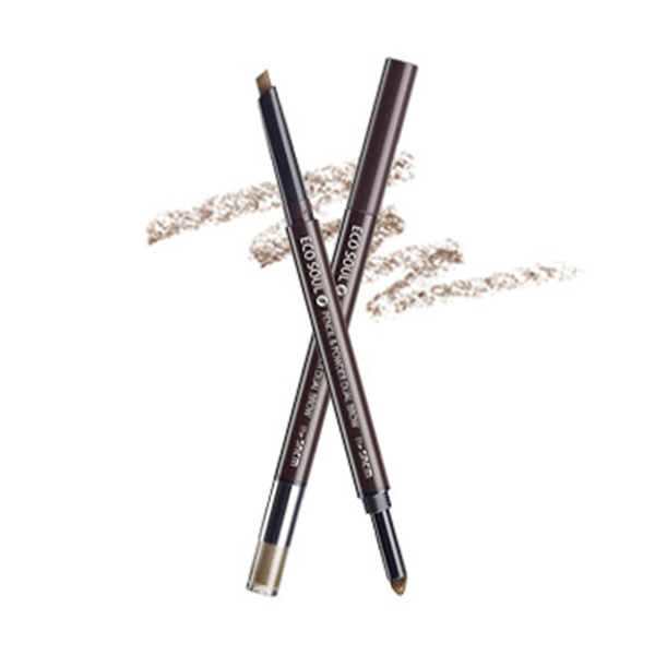 Карандаш-пудра для бровей The Saem Eco Soul Pencil & Powder Dual Brow №01 Natural Brown