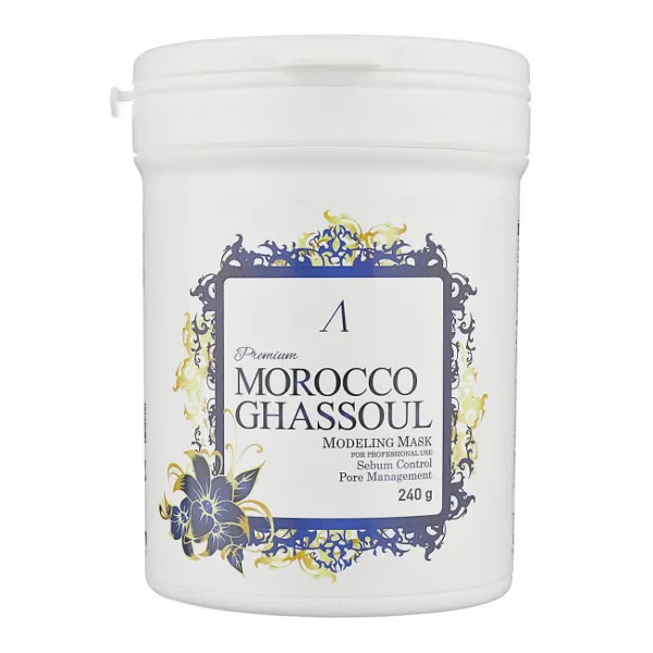Альгинатная маска для проблемной кожи с марокканской глиной Anskin Premium Morocco Ghassoul Modeling Mask