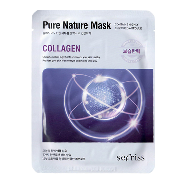 Тканевая маска с коллагеном  Anskin Secriss Pure Nature Collagen Mask Pack