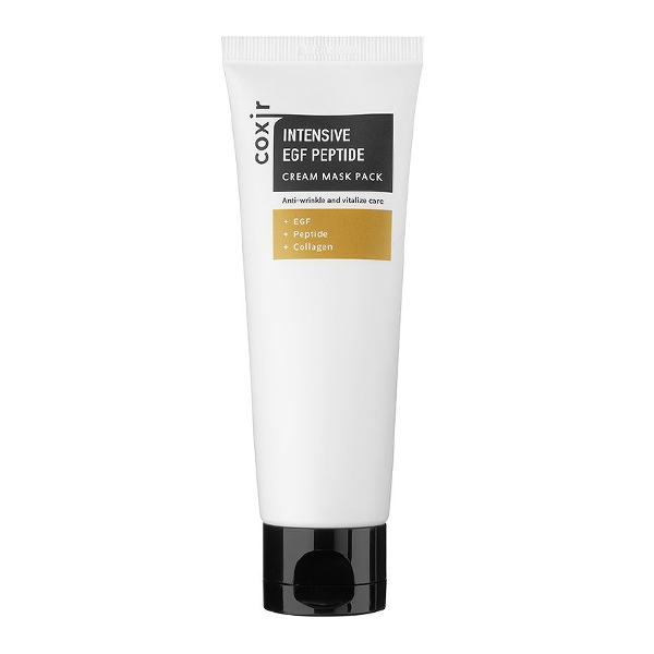 Омолаживающая маска для лица с пептидами Coxir Intensive EGF Peptide Cream Mask Pack