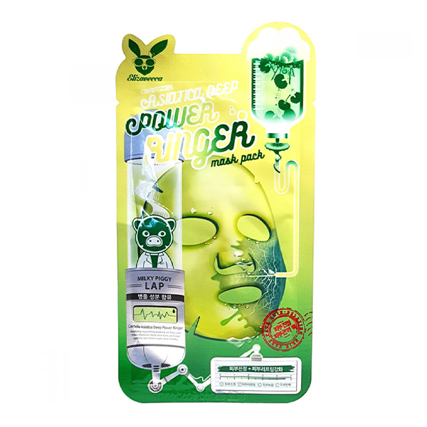 Тканевая маска с центеллой азиатской  Elizavecca Centella Asiatica Deep Power Ringer Mask Pack
