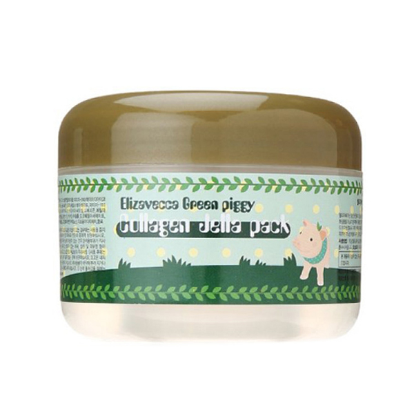 Ночная коллагеновая маска для лица Elizavecca Green Piggy Collagen Jella Pack
