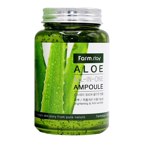 Ампульная сыворотка для лица с алоэ FarmStay Aloe All-In One Ampoule