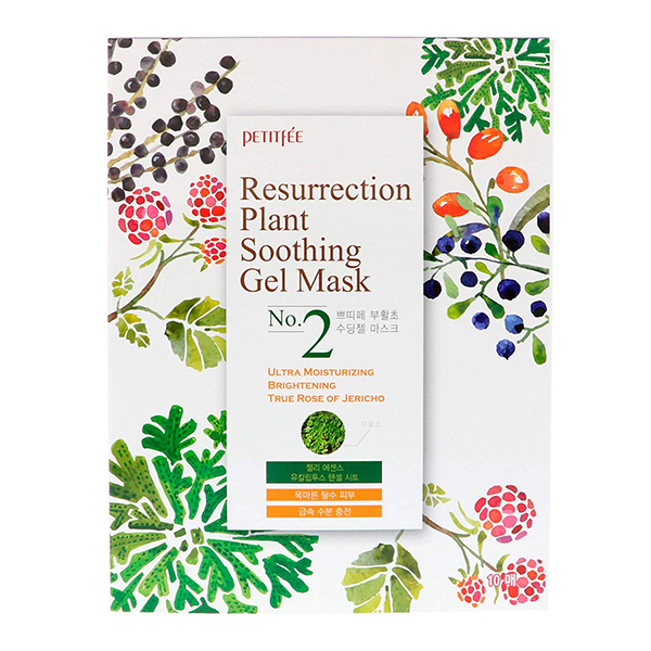 Успокаивающая тканевая маска Petitfee Resurrection Plant Soothing Gel Mask