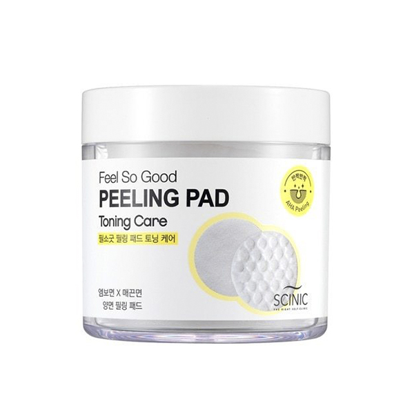 Очищающие пилинг-пэды с АНА-кислотами, 70шт Scinic Feel So Good Peeling Pad (AHA)