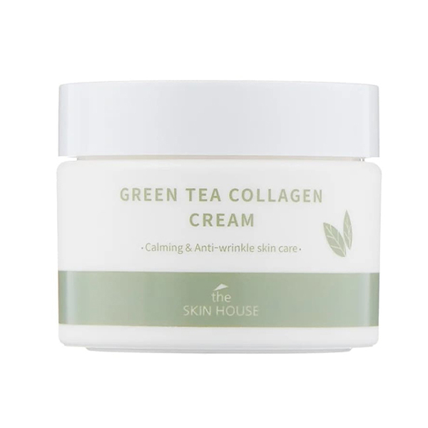 Успокаивающий крем с коллагеном и зелёным чаем  The Skin House Green Tea Collagen Cream