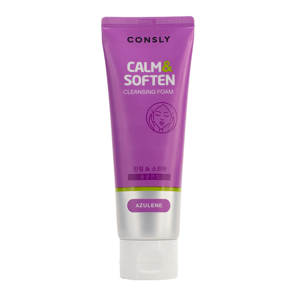 Пенка с азуленом для чувствительной кожи CONSLY Azulene Cleansing Foam "Calm&Soften"