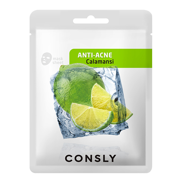 Тканевая маска для проблемной кожи с экстрактом каламанси Consly Calamansi Anti-Acne Mask Pack