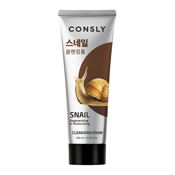 Пенка с муцином улитки для проблемной кожи  Consly Snail Mucus Regenerating Creamy Cleansing Foam