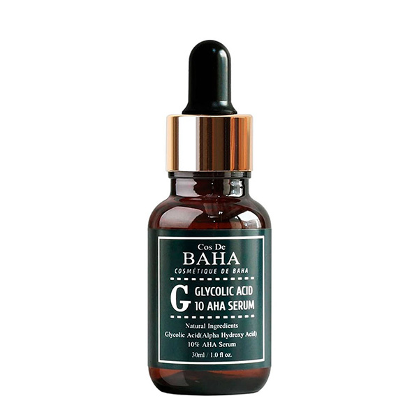 Обновляющая сыворотка с гликолевой кислотой  Cos de Baha 10% Glycolic Serum Gel Peel AHA