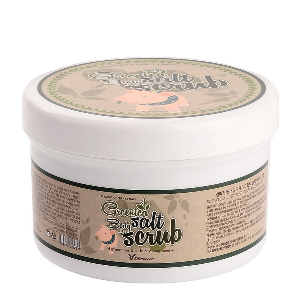 Скраб для тела с экстрактом зеленого чая, 600 гр Elizavecca Greentea Salt Body Scrub