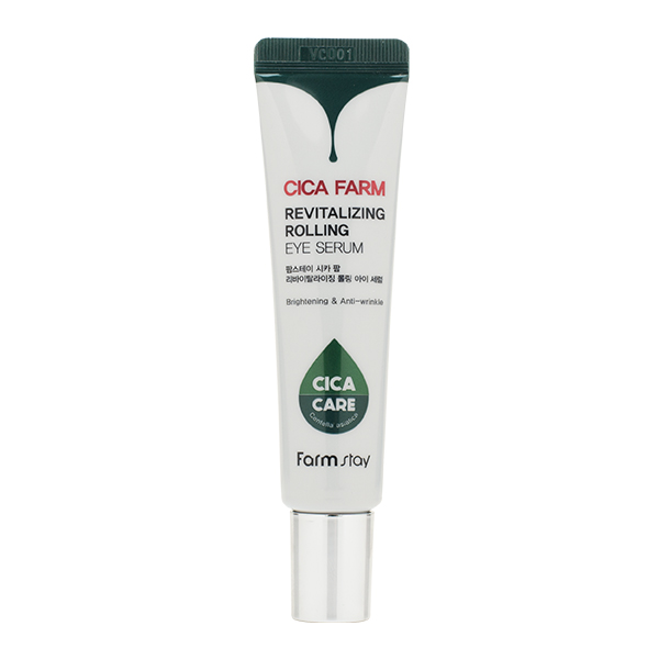 Роликовый крем для век с центеллой  FarmStay Cica Farm Revitalizing Rolling Eye Serum