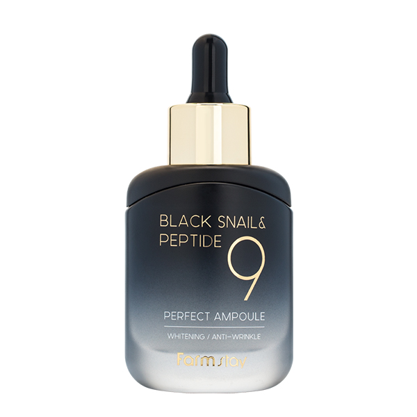 Ампульная сыворотка с пептидами  FarmStay Black Snail & Peptide 9 Perfect Ampoule
