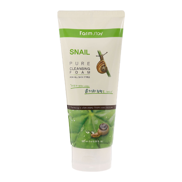 Пенка с муцином улитки  FarmStay Snail Pure Cleansing Foam