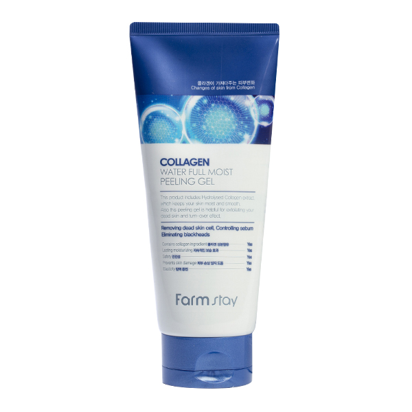 Пилинг-скатка с коллагеном  Farmstay Collagen Water Full Moist Peeling Gel