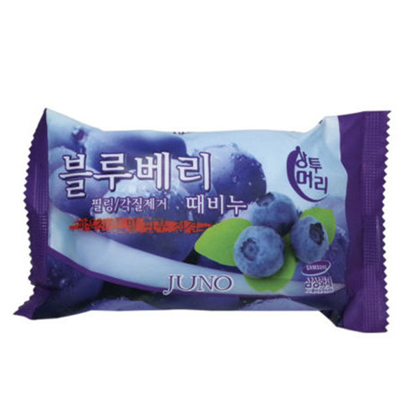 Мыло с экстрактом черники Juno Sangtumeori Blueberry Peeling Soap