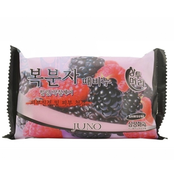 Мыло с экстрактом корейской малины Juno Sangtumeori Rubus Coreanus Peeling Soap