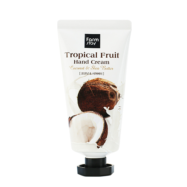 Крем для рук с маслами ши и кокоса FarmStay Tropical Fruit Coconut & Shea Butter Hand Cream